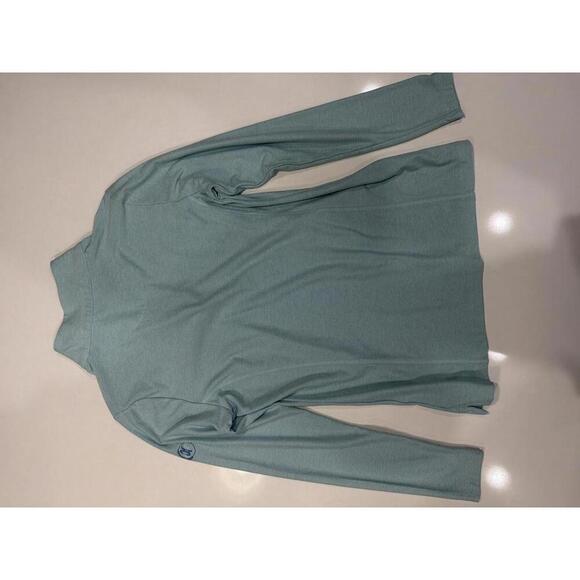 Women's Peter Millar Light Blue Quarter-Zip Long Sleeve Pullover - Medium - Picture 3 of 4